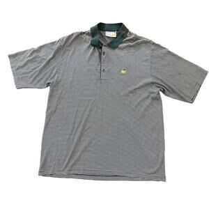Vintage Augusta National Golf Shop Slazenger Polo Shirt XL Green Stripe Masters‎